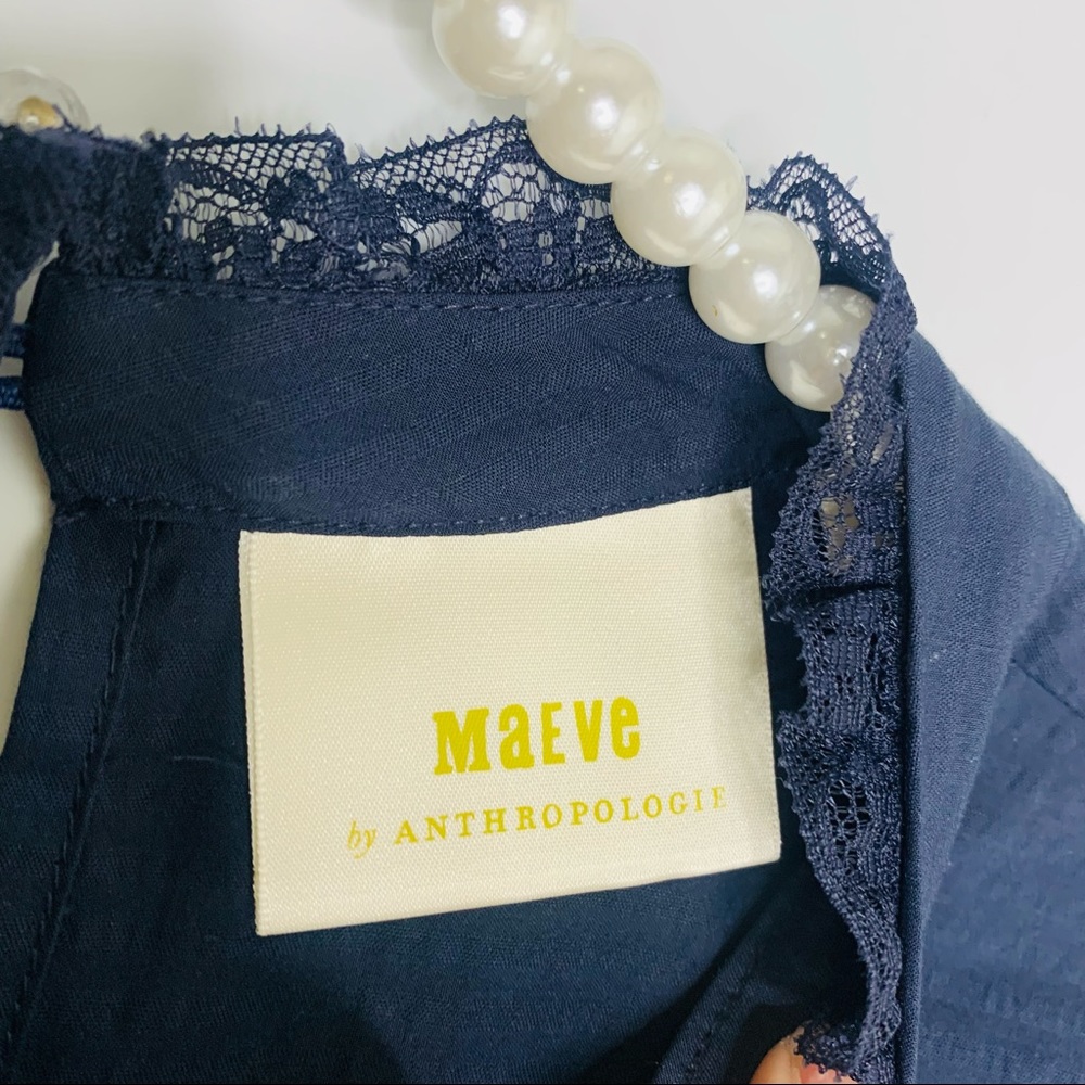 Anthropologie l Maeve Navy Fleetwood Tunic Dress - Picture 12 of 13